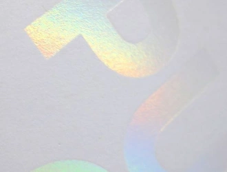 Holographic finish