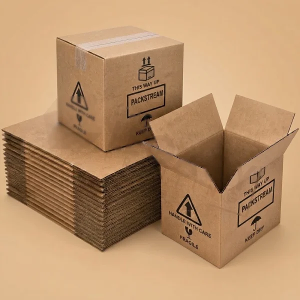 Custom 7x7x7 Corrugated Kraft Shipping Box