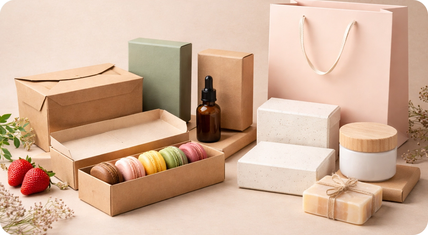 Custom Packaging Solutions Designed for Food, Cosmetics & Retail Products