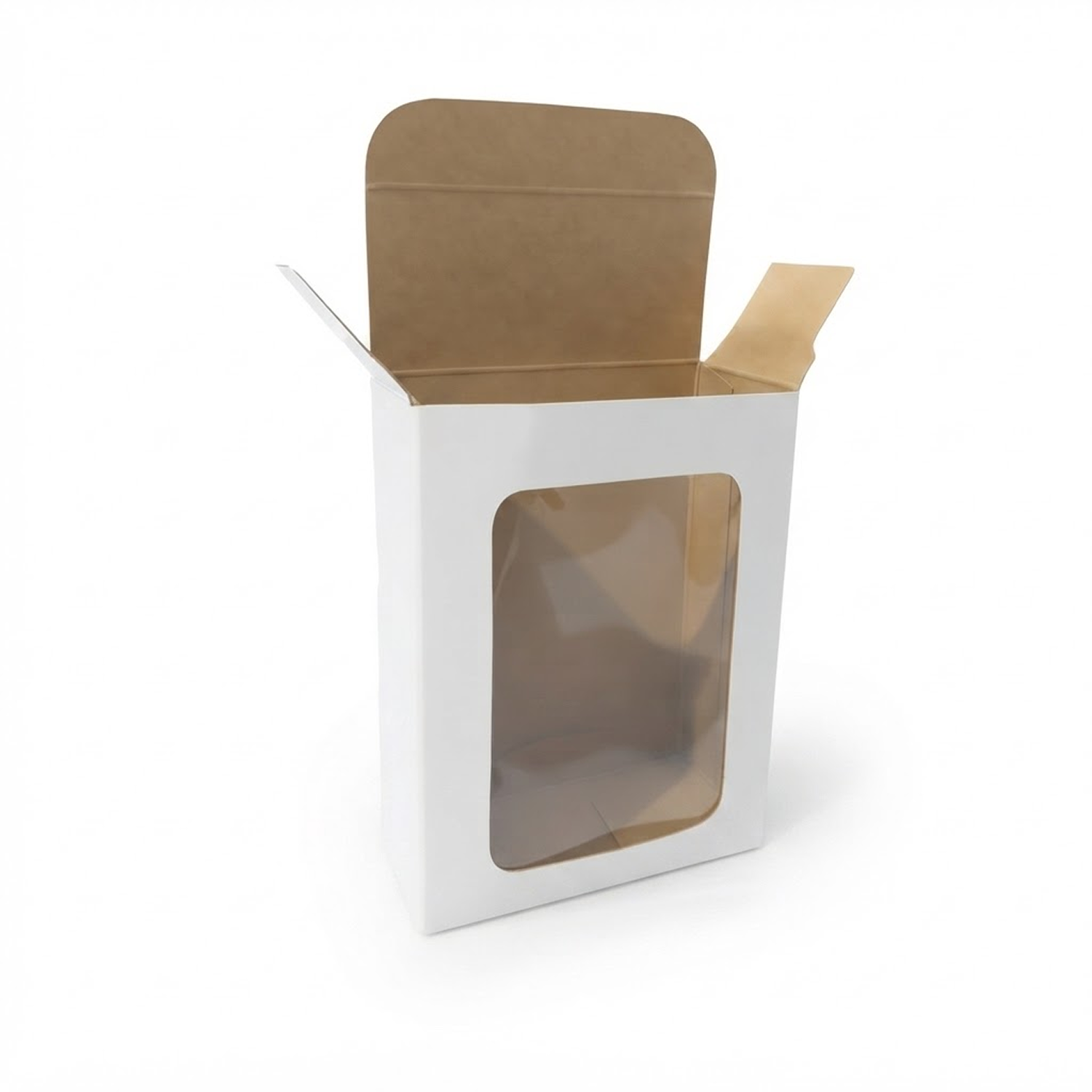 custom straight tuck with customizable window