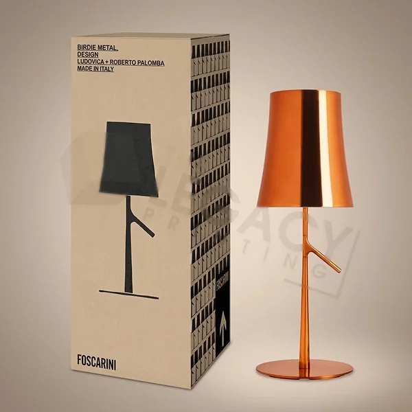 custom table lamp packaging boxes