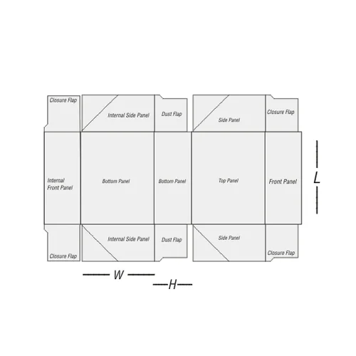 four corner cake boxes template