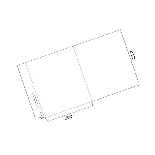 mailer with zipper template