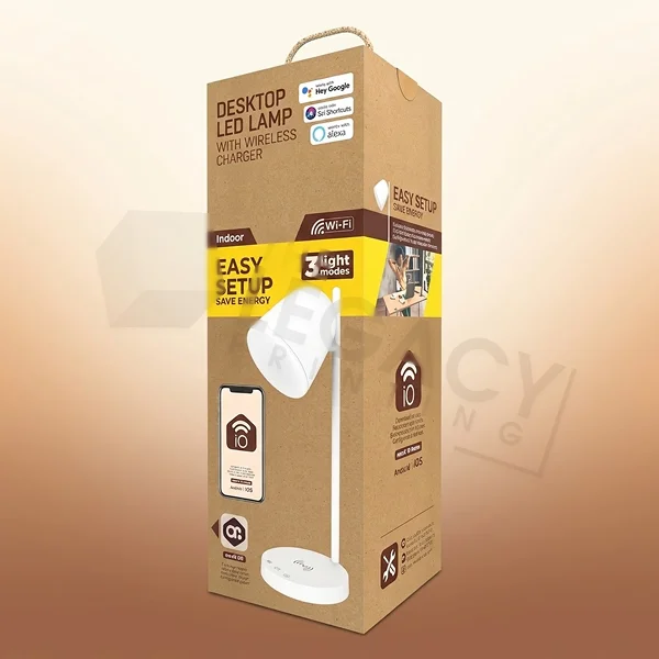 printed table lamp packaging box