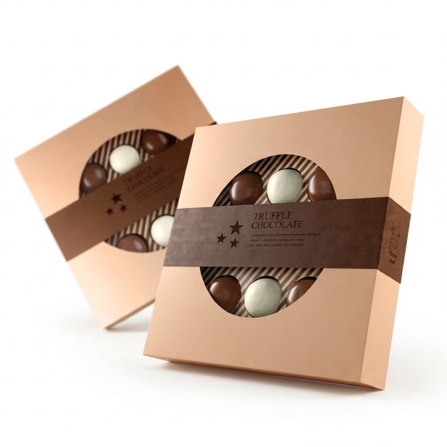 printed truffle boxes