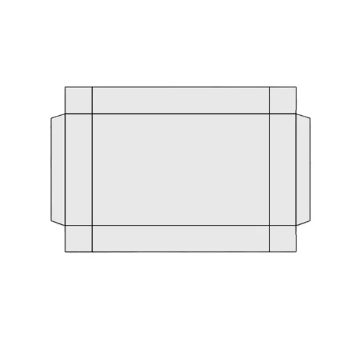 tray and sleeve boxes dieline
