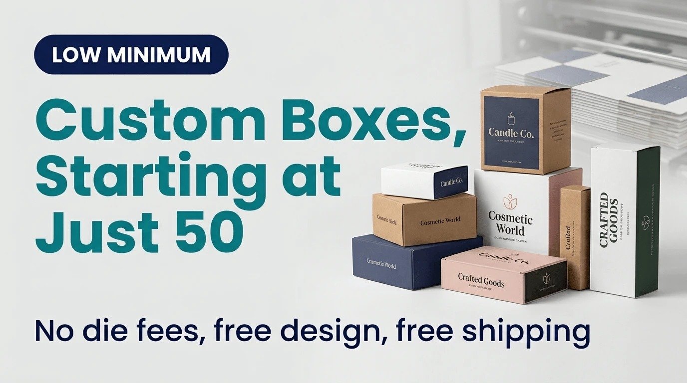Small Order Custom Boxes: Start With Just 50 Pieces