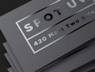 Spot UV finish