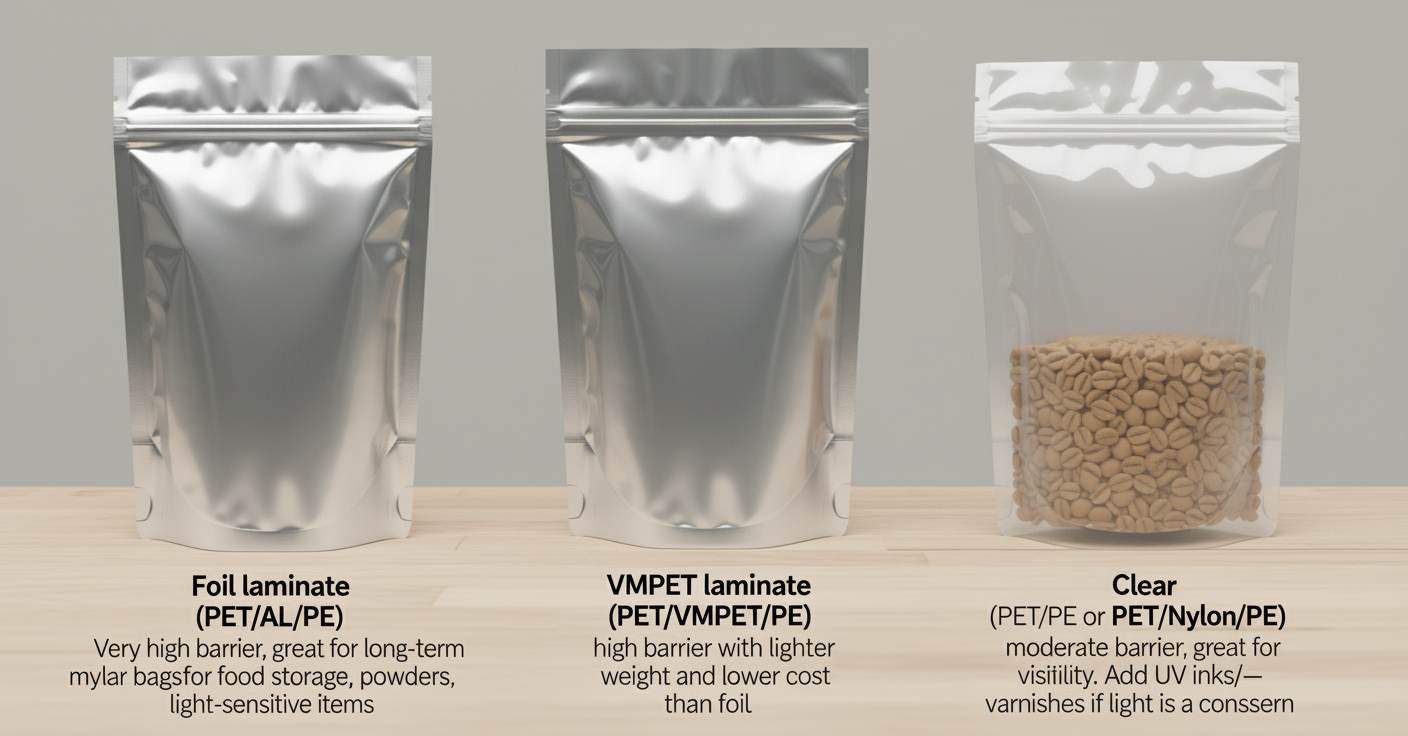 diffrent-material-types-of-mylar bags